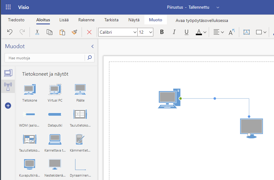 Visio 2d kaaviot